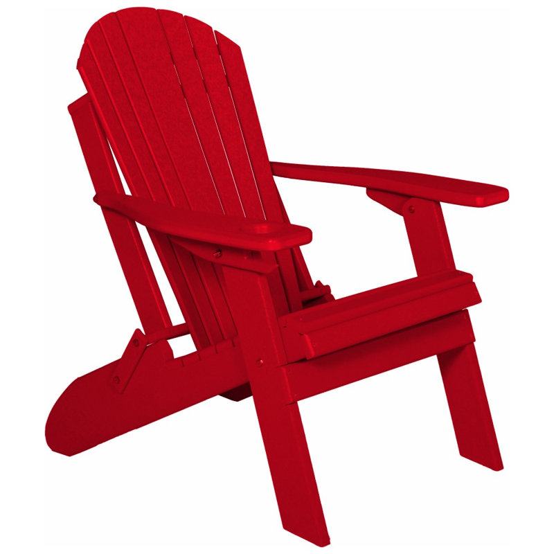 Brijido Outdoor Adirondack Chair, Cardinal Red