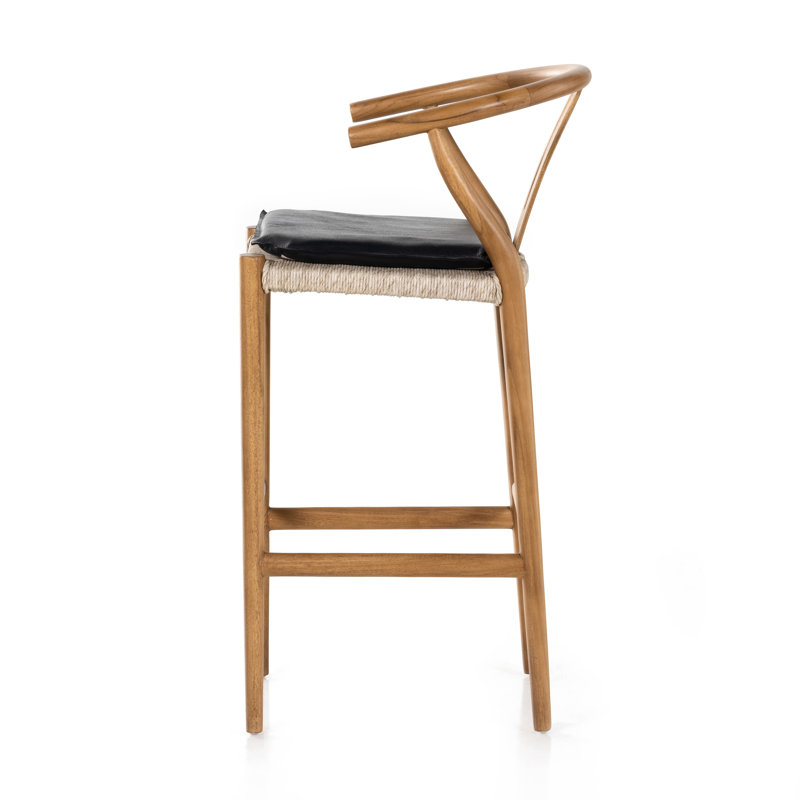 Dalpha Solid Wood Counter Stool