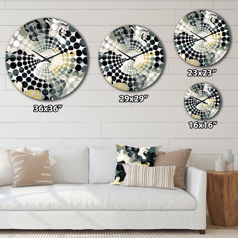 Horloge murale Industrial Edge - Camouflage, Grand