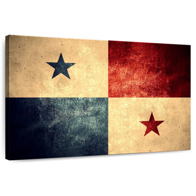 Borges drapeau grunge du Panama