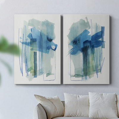 Abstract Oasis I-Premium Gallery Wrapped Canvas -Ready to Hang