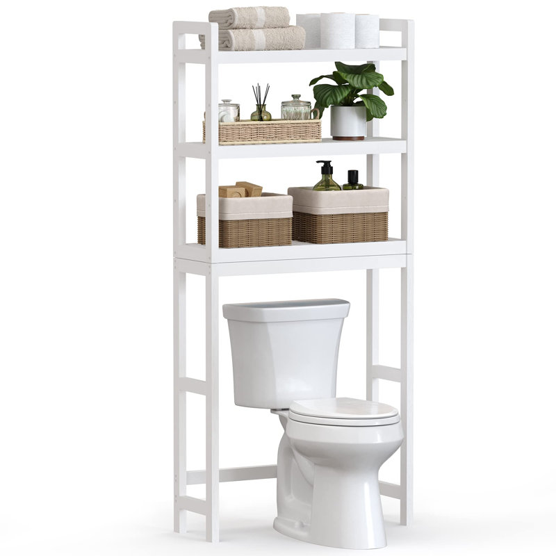 Rangement autoportant au-dessus de la toilette Cilla, Blanc