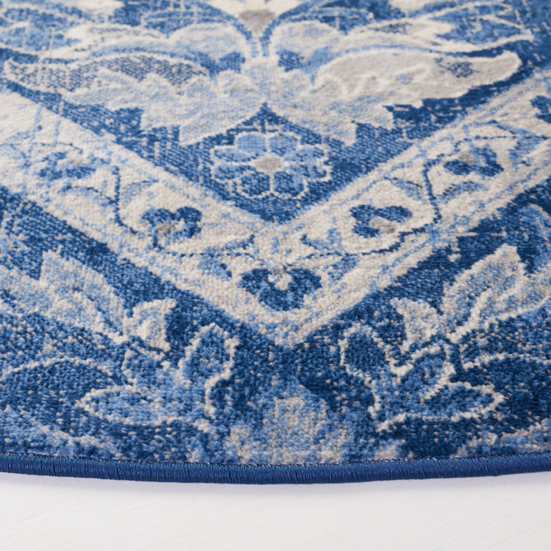 Daiton Performance Argyle Rug, Round 6'7"
