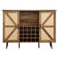 Armoire à vin avec 20 compartiments de rangement et armoires latérales