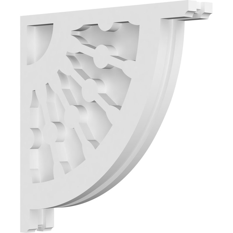 Corbeau classique en PVC de qualité architecturale, H 12 po x l 12 po x P 1,875 po