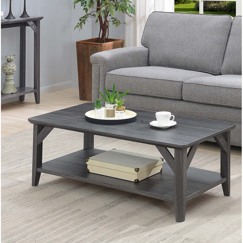 Ensemble de tables basses 3 pièces Keffer, Gris patiné