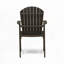 Chaises de salle à manger d'extérieur en bois d'acacia Adirondack (-1602560487