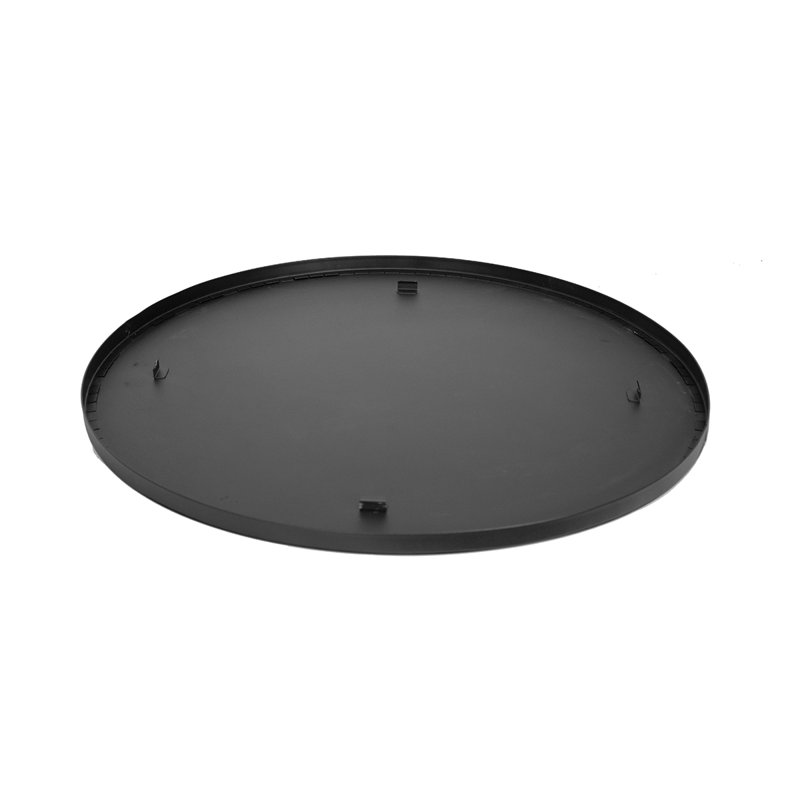 Black Steel 30" Round Fire Pit Lid
