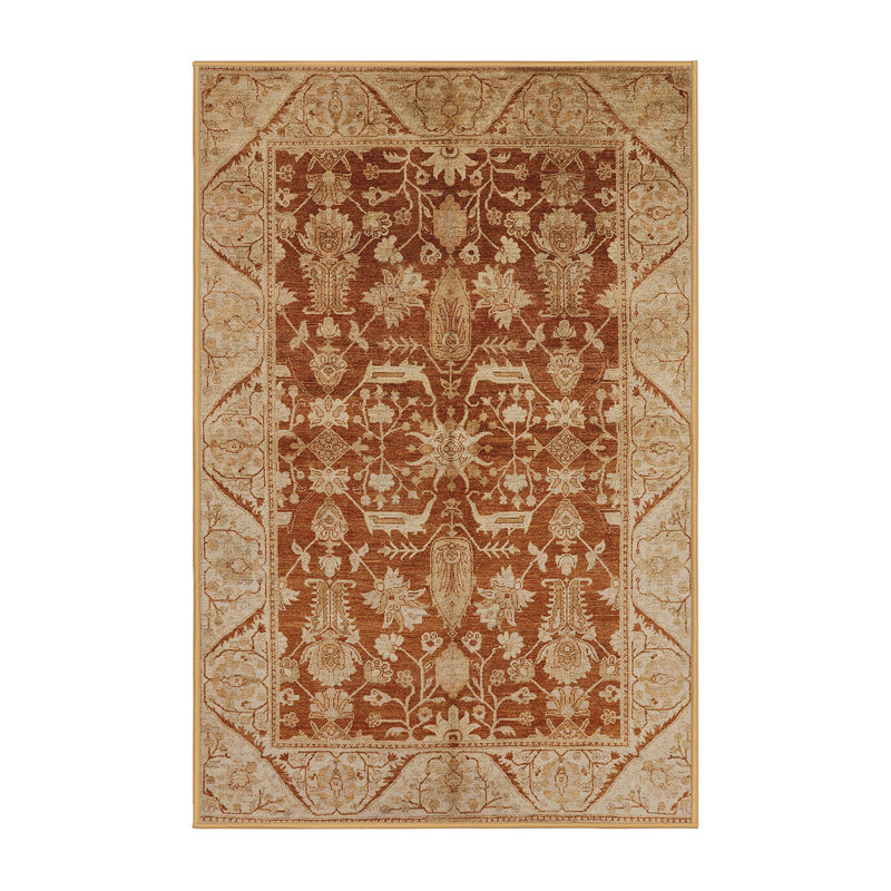 Tapis oriental brun / beige Haygazun, Rectangle 2 pi x 3 pi