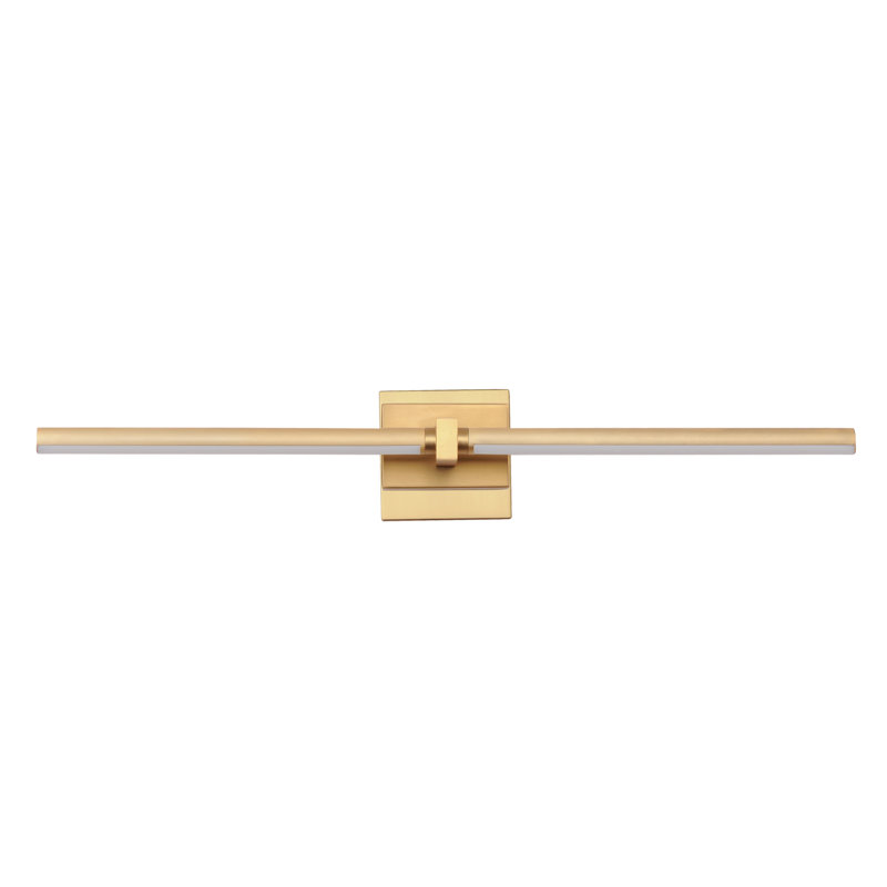 Aluminum LED Armed Sconce, Gold