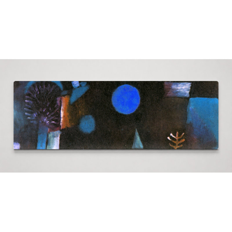 «Blue Night Landscape», art mural sur toile panoramique, 30" W x 10" H