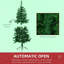 Christmas Trees,Artificial Half Christmas Trees With Auto Open, Steel Base, For Indoor Xmas Décor-1557134106