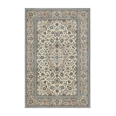 Tapis gris/bleu traditionnel