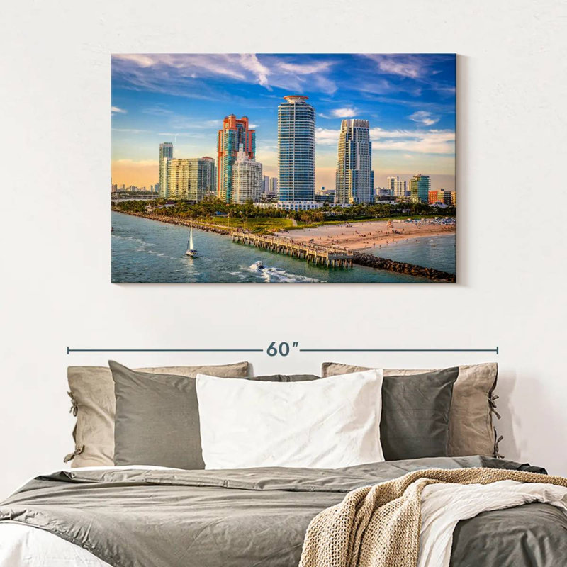 Gillard Coastal South Beach Miami, H 32 po x l 48 po