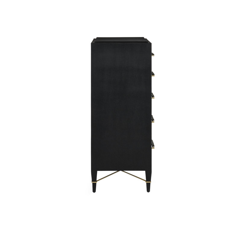 Verona Solid Wood Accent Chest, Black