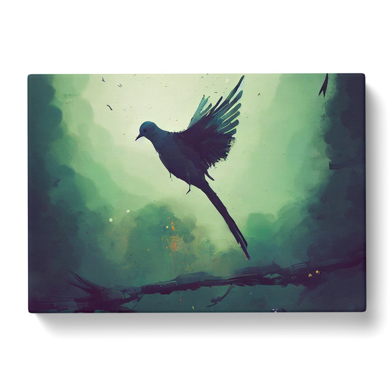 Dove Abstract - Wrapped Canvas, 40cm H x 60cm W x 3cm D