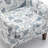 Patterned Polyester Blend Armchair
