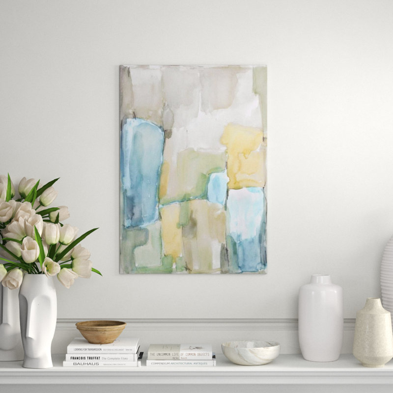 Impression sur toile tendue "Mellow Fields II" par Elena Carlie, Extérieur, H 57 po x l 40 po x P 1,5 po