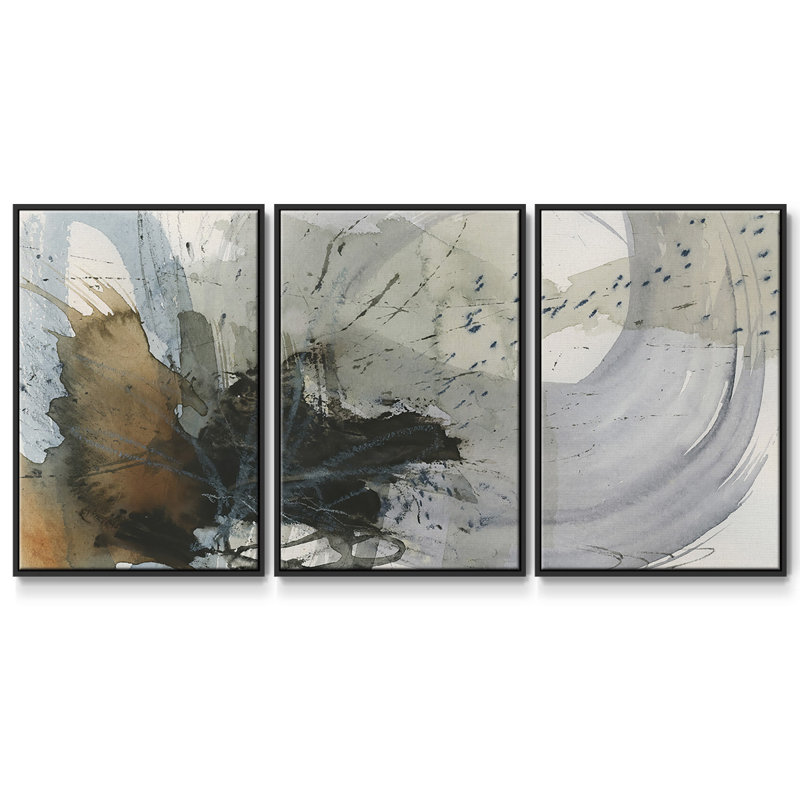Orbital Burst II - Toile encadrée multi-pièces, Noir, H 36 po x l 75 po x P 2 po