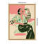 Impression sur toile encadrée «Fashion Woman Dr potable Martini» par Honey Island Studio