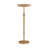 Meraux Antique Brass Adjustable Height Accent Table