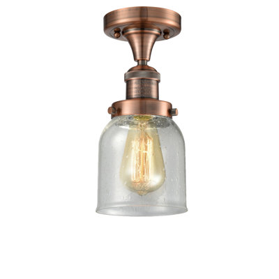 Plafonnier semi-encastré 5 po 1 lumières simple bell Norberto