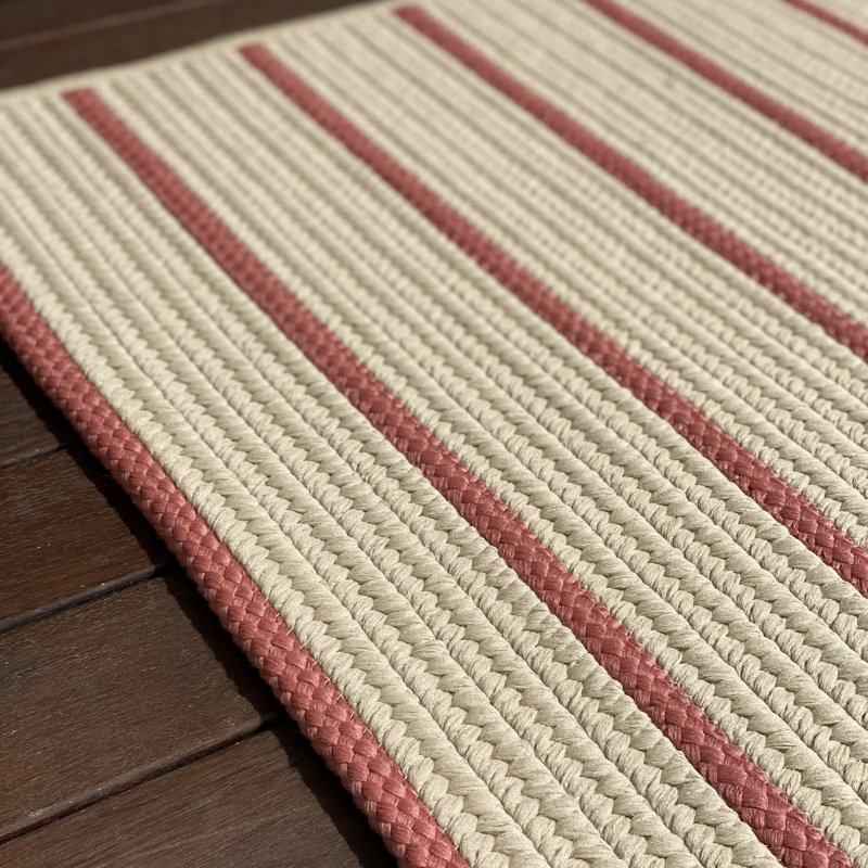 Tapis d'entrée Katharyne, Beige / rouge, L 45 po x L 70 po