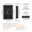 Niche de douche encastrée 16 po x 24 po avec rangement à deux tablettes pour salle de bain, noir