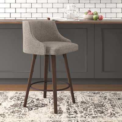 Abasi-Ima Swivel Counter & Bar Stool by Wade Logan