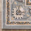 Delatorre Traditional Oriental Persian Grey Rug-1015948689