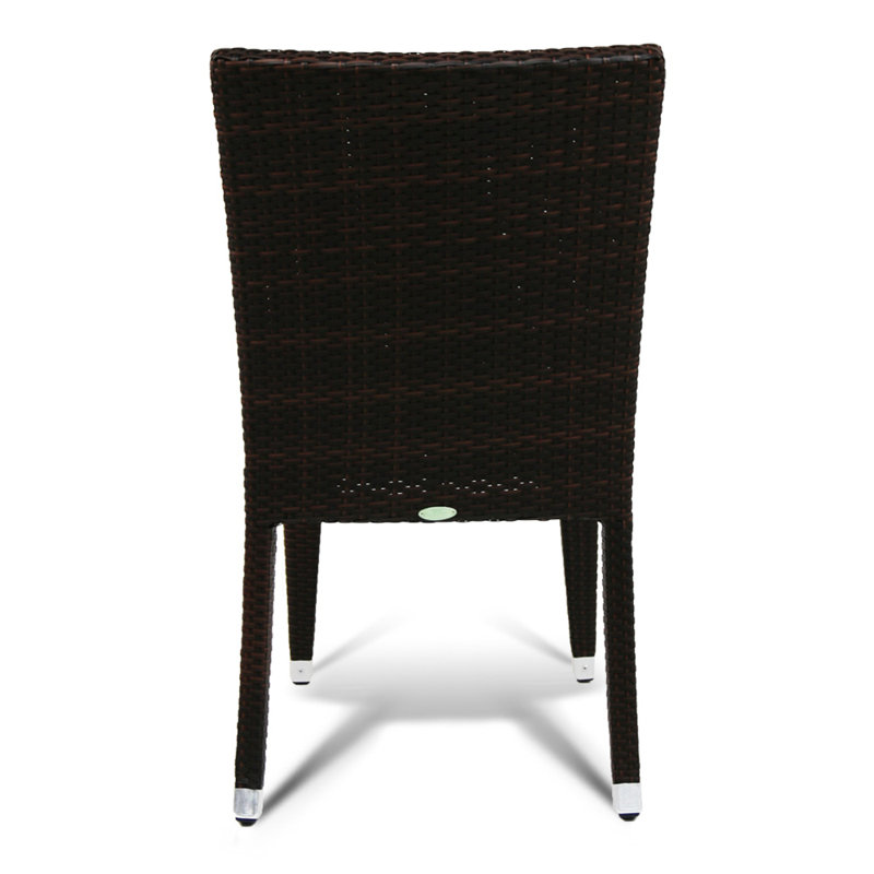 Asbury Patio Side Chair, Safari Brown