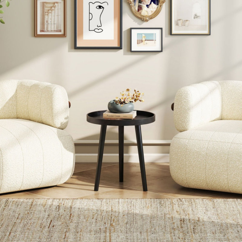 Table basse Mid Century Modern, Noir