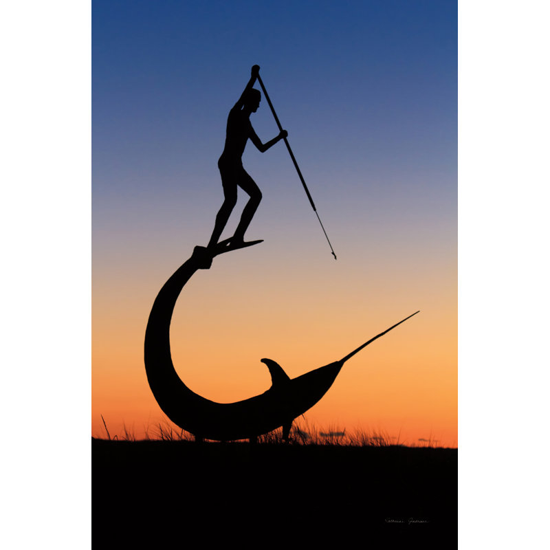 La chasse par Katherine Gendreau - Photographie sur toile tendue, Non, H 18 po x l 12 po x P 1,25 po, Papier avec cadre doré