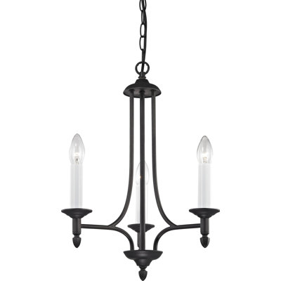 Woodcliff 3 - Light Candle Style Chandelier