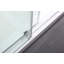 76'' H Single Added Frameless Shower Door with Clear Glass