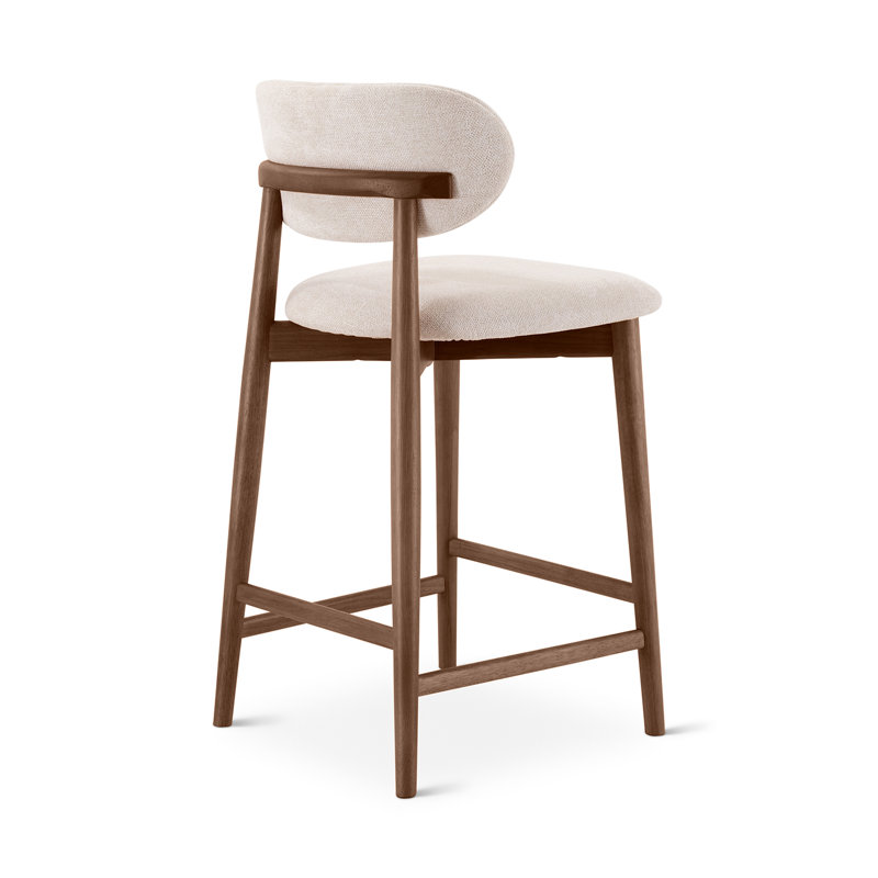 Lucia Bar/Counter Stool - Harvest Jute Seat - Ebano Frame, Counter Stool (26" Seat Height), Brown