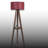 Wooden Body Drum Tripod Floor Lamp-1246400002