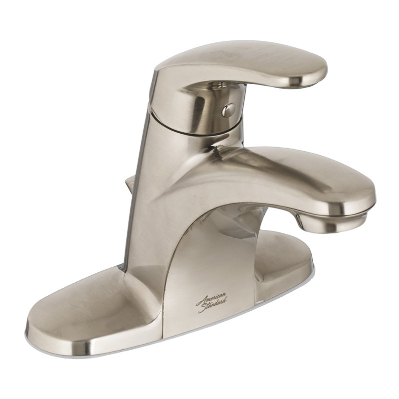 Colony Pro Bathroom Faucet with Drain Assembly, Satin Nickel, With Grid Drain