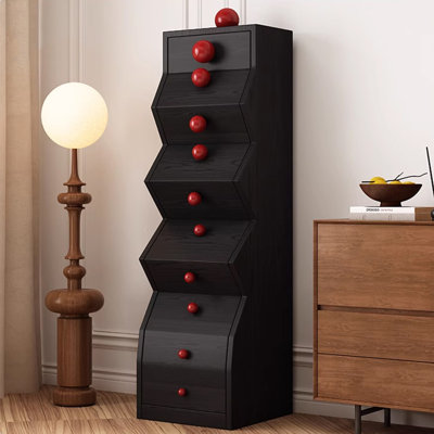 Geometric Narrow Dresser Unique Drawers
