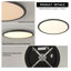 Plafonnier encastré rond simple en acrylique DEL 19,7 po Deshunda-311098144-313926570
