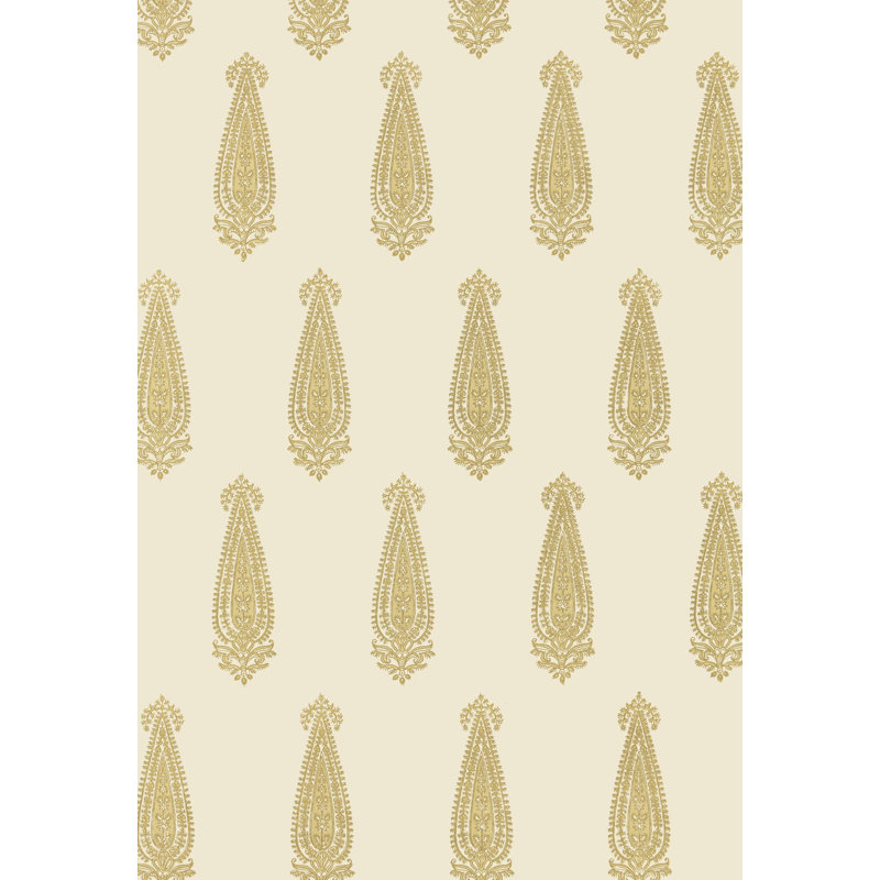 Katara Paisley Wallpaper, Straw
