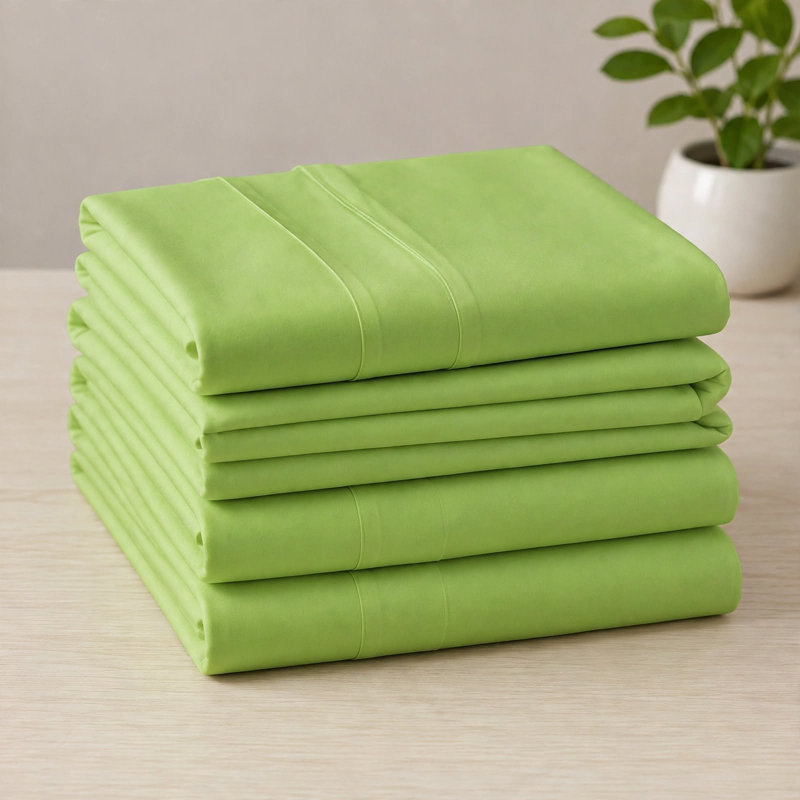 6-Piece Premium Deep Pockets Microfiber Sheet Set, California King, Lime