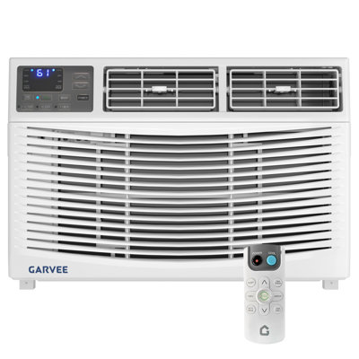 Climatiseur de fenêtre 12 000 BTU 115 V, refroidissement rapide pour une pièce de 550 pieds carrés, télécommande activée, filtre réutilisable, minuterie et ensemble d'installation facile, parfait pour APT, salon, bureau