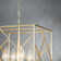 Josifs 4-Light Modern Soft Gold Square Geometric Lantern Chandelier