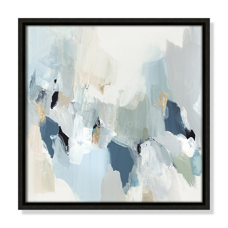 Little Talks " Little Talks III " by Isabelle Z, No Mat, Espresso Floater Frame Canvas, 13.5" H x 13.5" W x 2" D