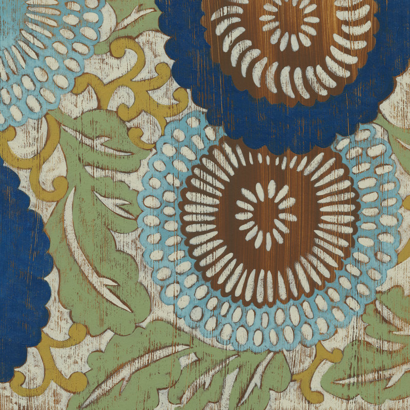 Indigo Sakura I by Chariklia Zarris - Wrapped Canvas Painting, 51cm H x 51cm W x 3.8cm D