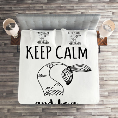 Keep Calm Farmhouse / Country Coverlet