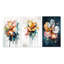 «Colorful Lily Splash», 3 pièces sur toile-234649480-234649487