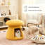 Repose-pieds rembourré en velours avec rangement Mushroom-937708696