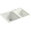 Executive Chef™ 33" L x 22" W Undermount Kitchen Sink with 4 Oversize Faucet Holes-6918218